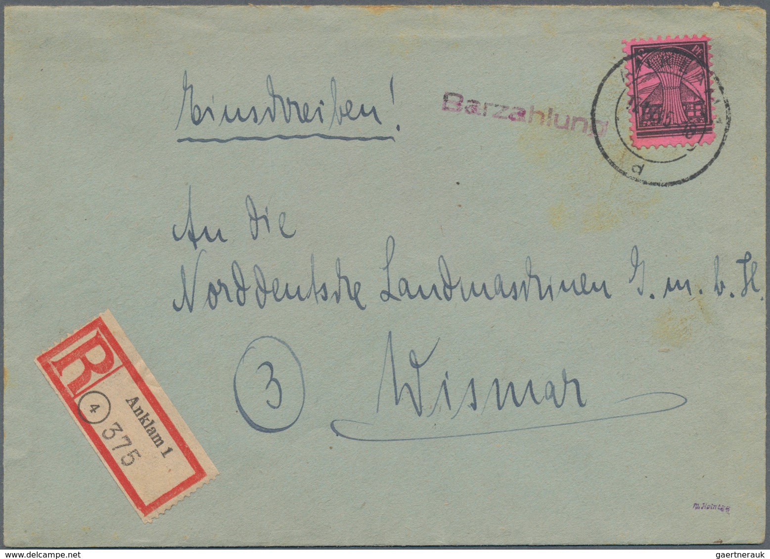 Sowjetische Zone - Mecklenburg-Vorpommern: 1945/1946, Partie Mit Ca. 40 Briefen, Karten Und Ganzsach - Sonstige & Ohne Zuordnung