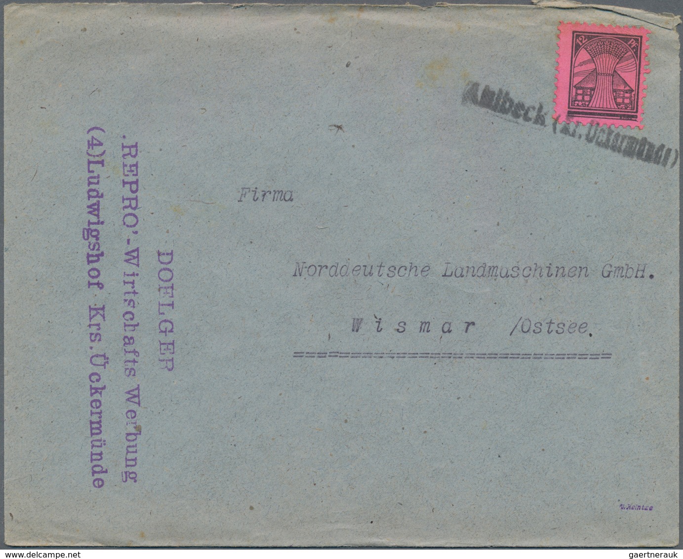 Sowjetische Zone - Mecklenburg-Vorpommern: 1945/1946, Partie Mit Ca. 40 Briefen, Karten Und Ganzsach - Sonstige & Ohne Zuordnung