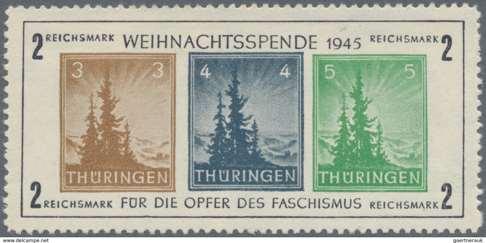 Sowjetische Zone - Thüringen: 1945/1946, Lot Von Vier Blocks: Bl. 1, Bl. 2 (2), Bl. 4, Je Postfrisch - Other & Unclassified