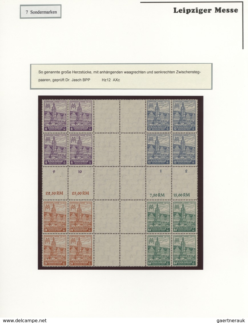 Sowjetische Zone - West-Sachsen: 1946, Umfangreiche Spezialsammlung Zur Ersten Leipziger Friedensmes - Other & Unclassified