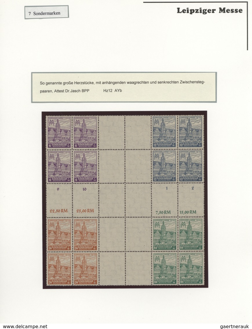 Sowjetische Zone - West-Sachsen: 1946, Umfangreiche Spezialsammlung Zur Ersten Leipziger Friedensmes - Sonstige & Ohne Zuordnung