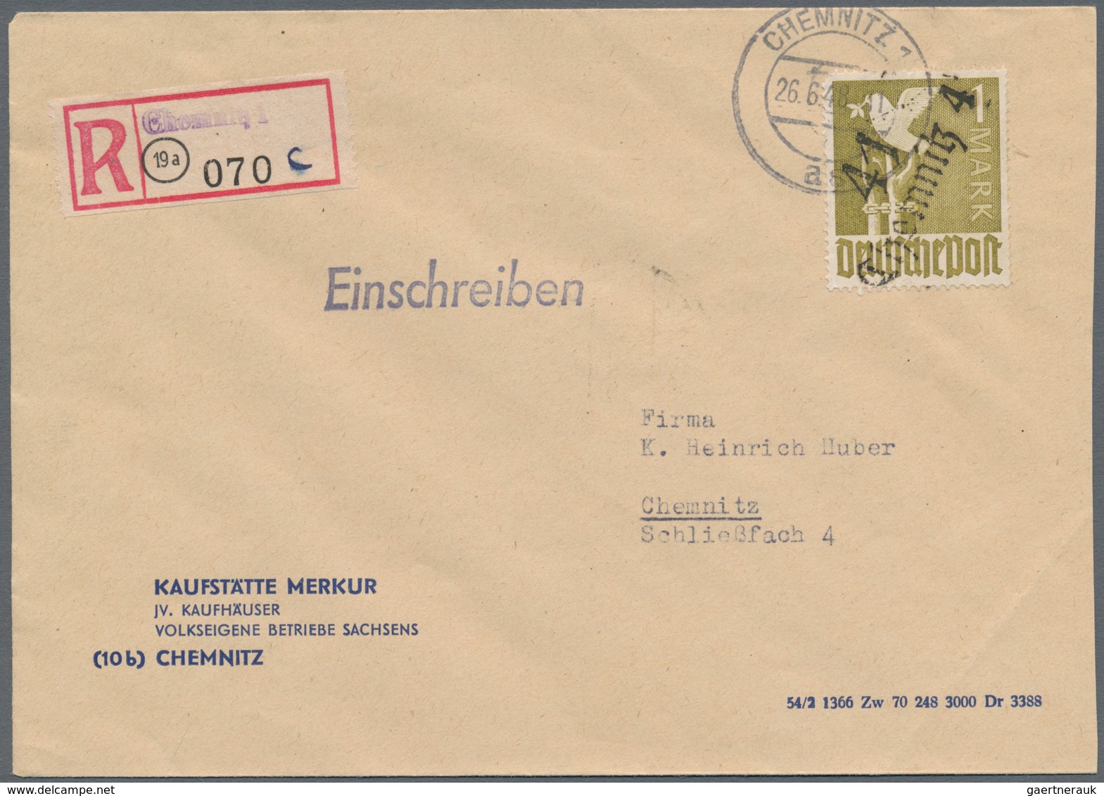 Sowj. Zone - Bezirkshandstempel: 1948, Posten Von Neun Besseren Bezirkshandstempel-Briefen, Dabei Ei - Sonstige & Ohne Zuordnung