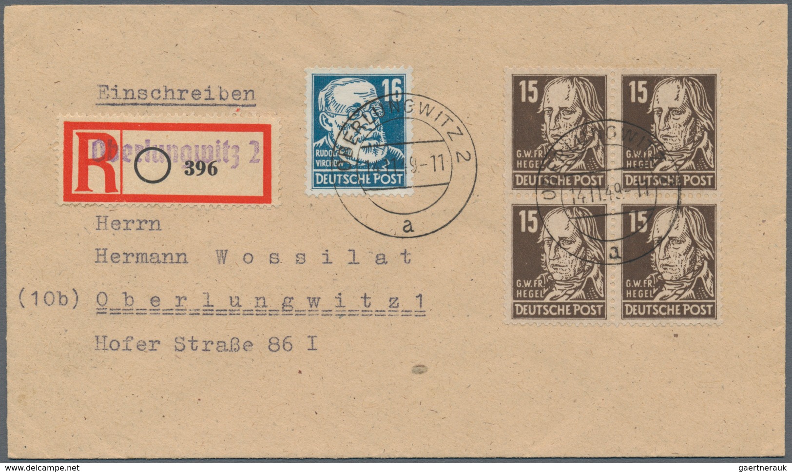 Sowjetische Zone - Allgemeine Ausgaben: 1949/1954, Partie Von Ca. 78 Briefen Und Karten Mit Frankatu - Sonstige & Ohne Zuordnung