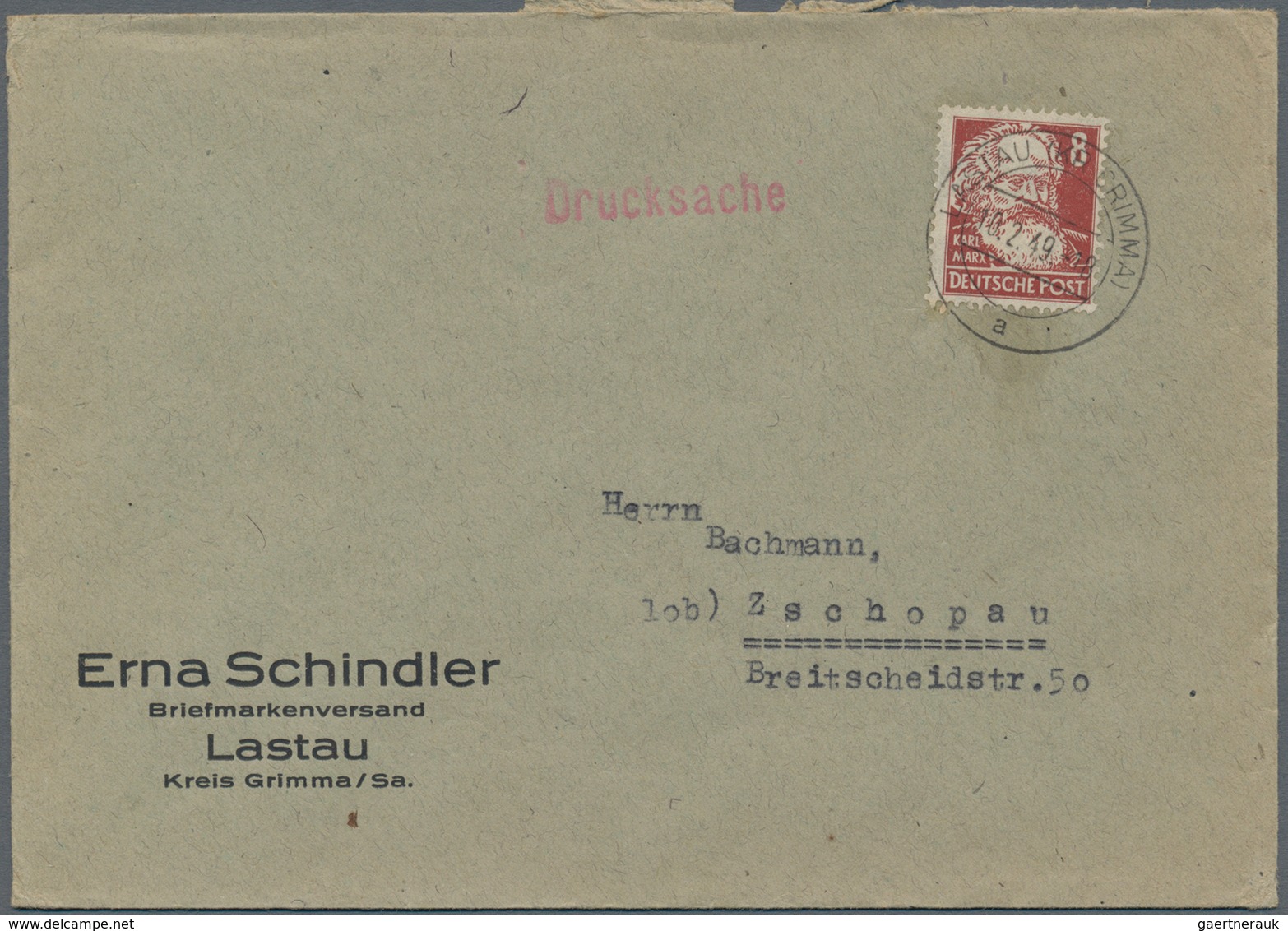 Sowjetische Zone - Allgemeine Ausgaben: 1949/1954, Partie von ca. 78 Briefen und Karten mit Frankatu