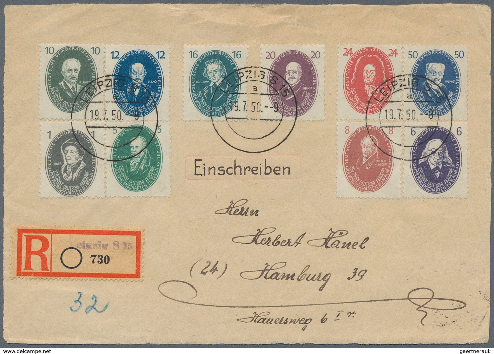DDR: 1949/1953 (ca.), Bestand Im Lindner-Binder Mit Etlichen Besseren Marken Und Kompl. Sätzen U.a. - Collections