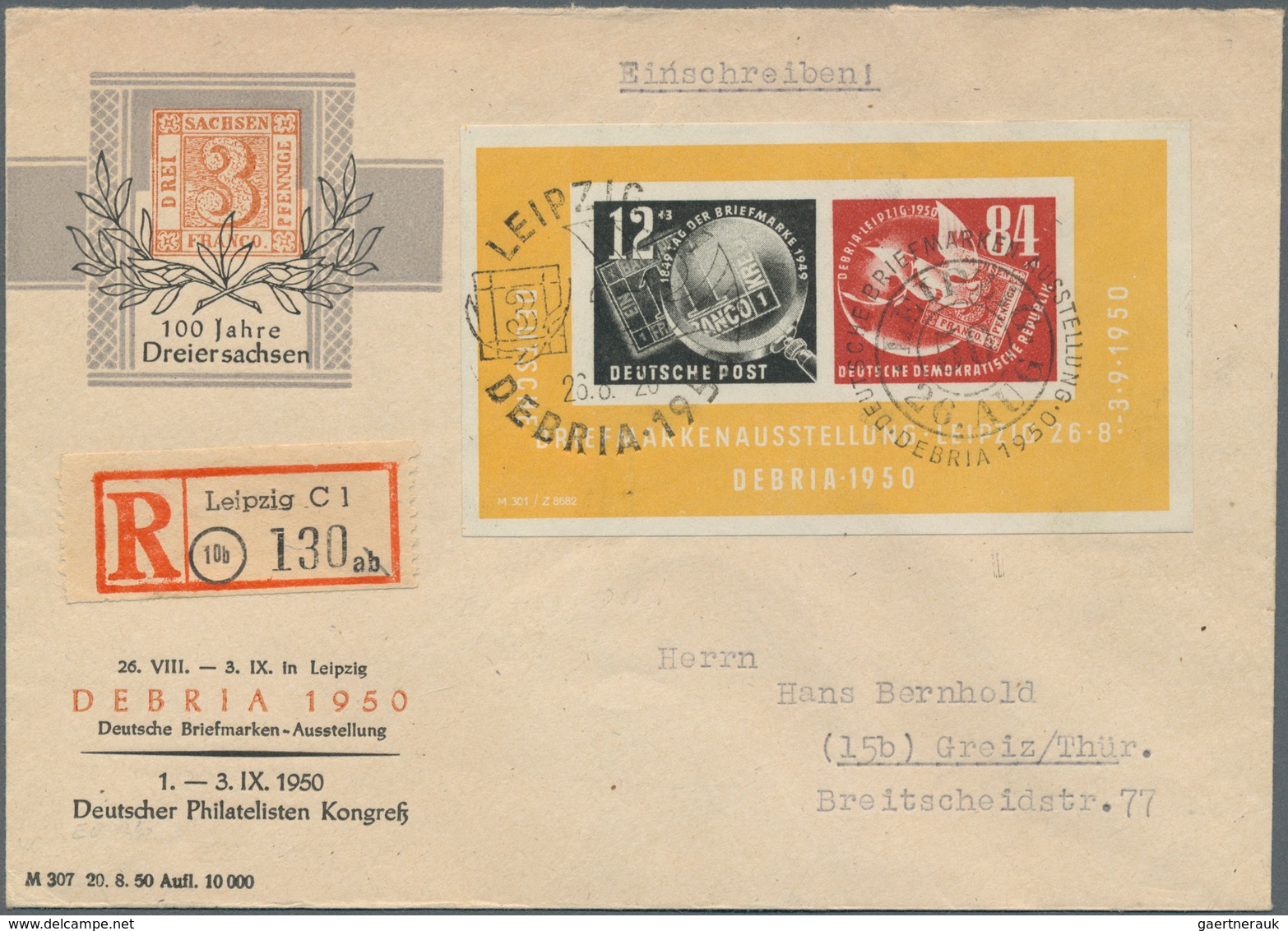 DDR: 1949/1958, Gehaltvolle Sammlung Der Frühen DDR-Ausgaben Als Frankatur Auf Insgesamt 262 Belegen - Collections