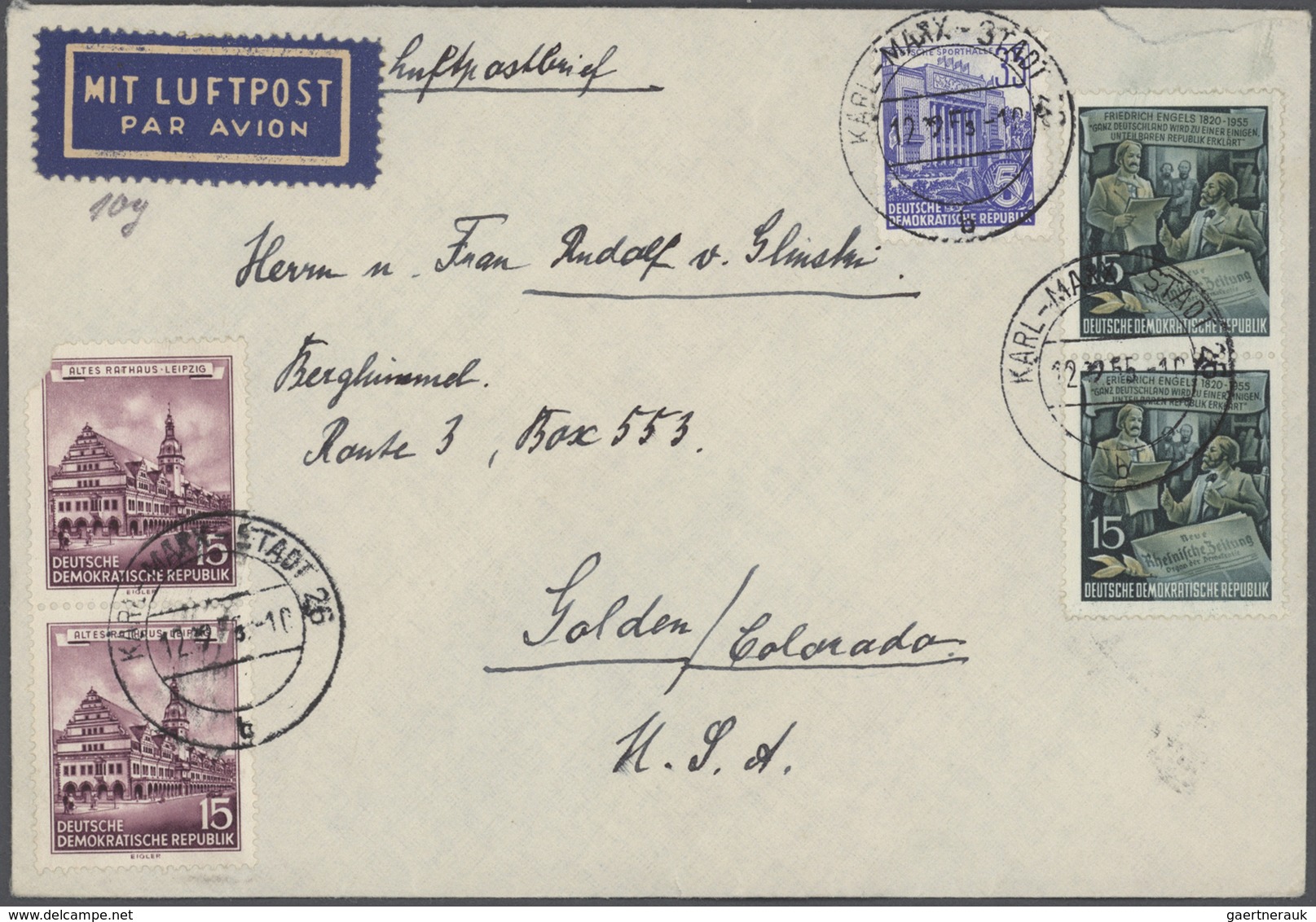 DDR: 1949/1961, Vielseitiger Posten Von Ca. 380 Briefen Und Karten Aus Alter Familien-Korrespondenz, - Collections