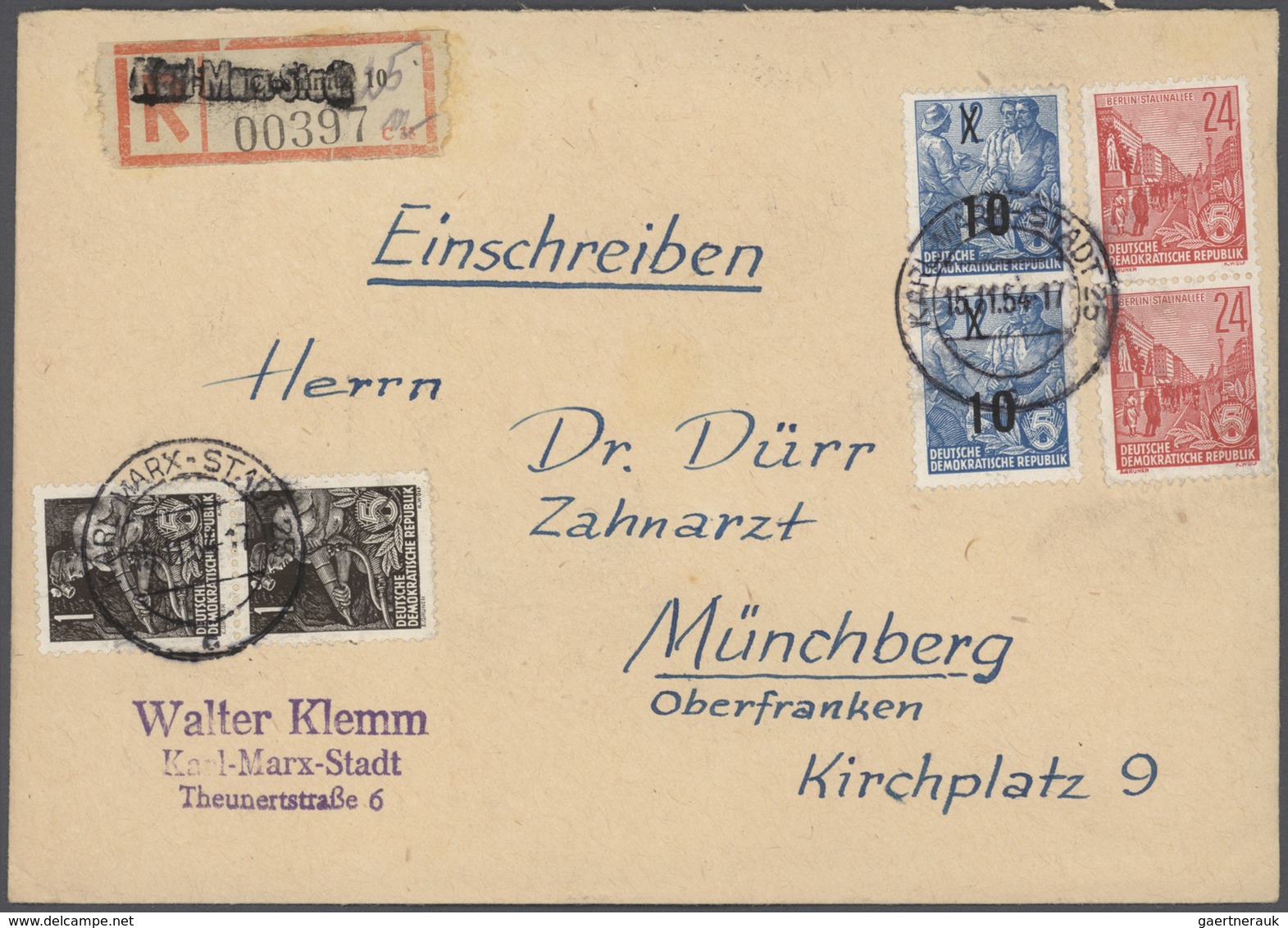 DDR: 1949/1961, Vielseitiger Posten Von Ca. 380 Briefen Und Karten Aus Alter Familien-Korrespondenz, - Sammlungen