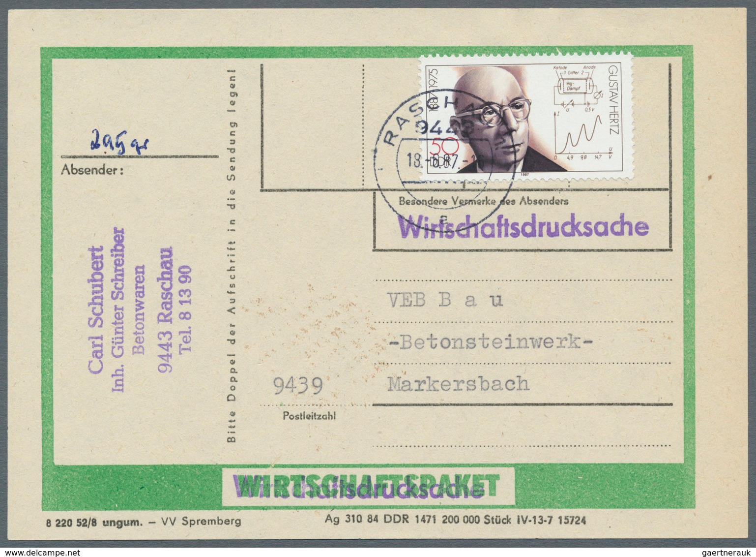 DDR: 1949/1990, Reichhaltiger Und Vielseitiger Bestand Von Ca. 1.020 Briefen Und Karten, Alle Echt G - Colecciones