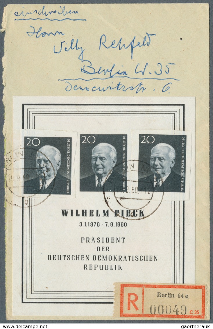 DDR: 1949/1990, reichhaltiger und vielseitiger Bestand von ca. 1.020 Briefen und Karten, alle echt g