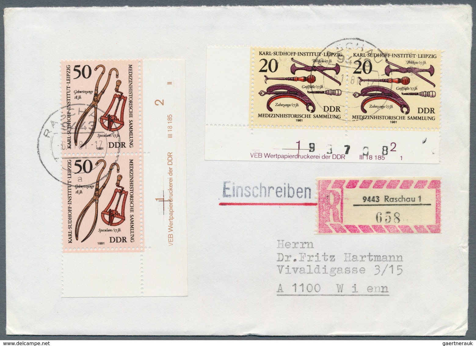 DDR: 1949/1990, reichhaltiger und vielseitiger Bestand von ca. 1.020 Briefen und Karten, alle echt g