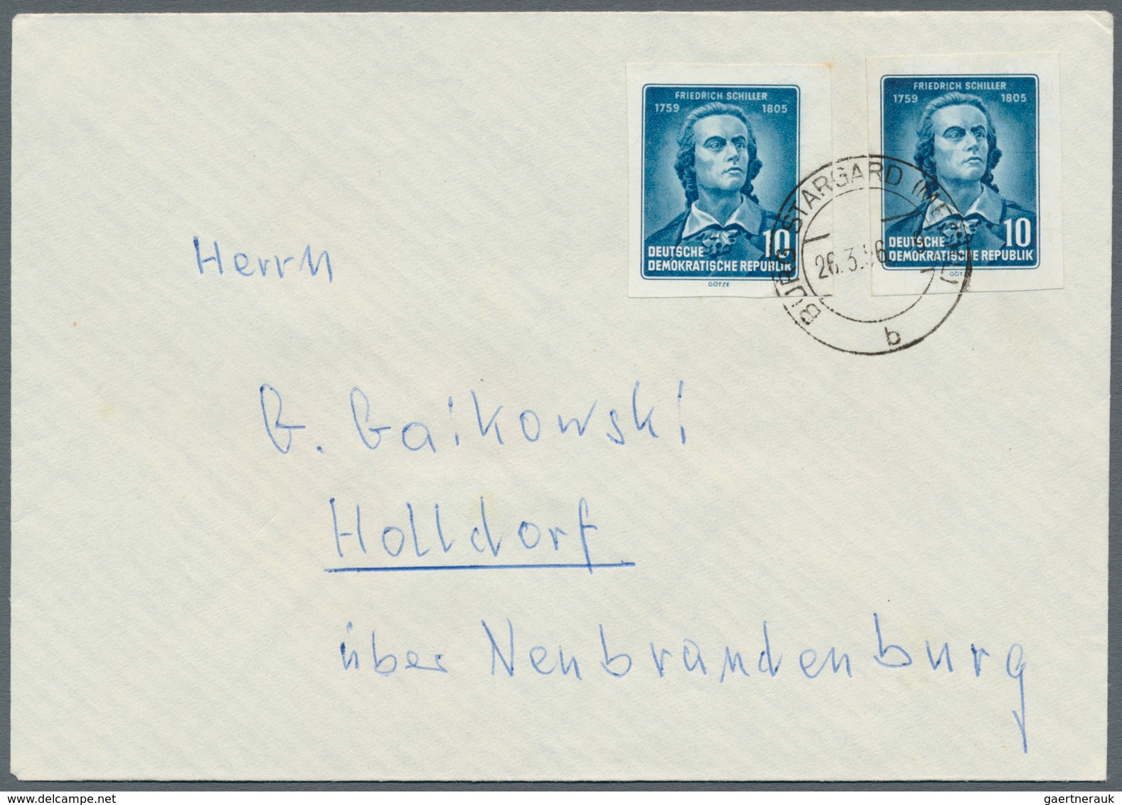 DDR: 1949/1990, reichhaltiger und vielseitiger Bestand von ca. 1.020 Briefen und Karten, alle echt g
