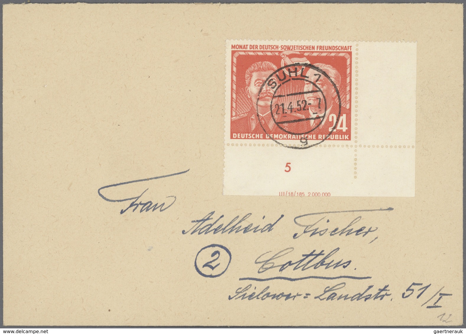 DDR: 1949/1990, Umfangreiche Sammlung Briefe Mit Guten Anfangsausgaben Mit U.a. Mi.-Nr. 286 Als MEF, - Collections