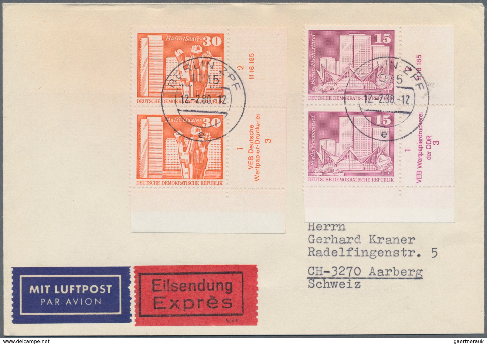 DDR: 1949/1990, umfangreicher Bestand von geschätzt ca. 1.200+ Briefen, Karten und Ganzsachen, dabei