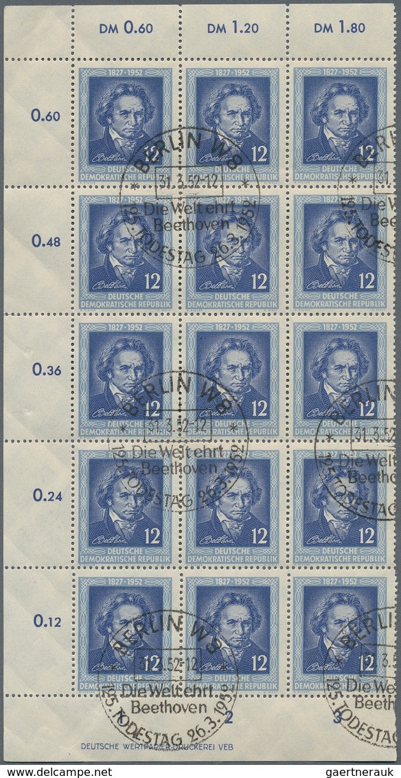 DDR: 1952/1953, Saubere Partie Von Gefälligkeitsentwerteten Einheiten (meist Mit Originalgummi), Dab - Sammlungen