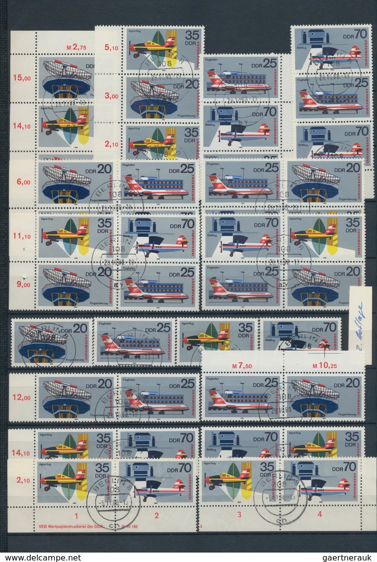 DDR: 1959/1990, Sauber Rundgestempelter Sammlungsbestand In Sieben Steckbüchern Sortiert, Durchgehen - Sammlungen