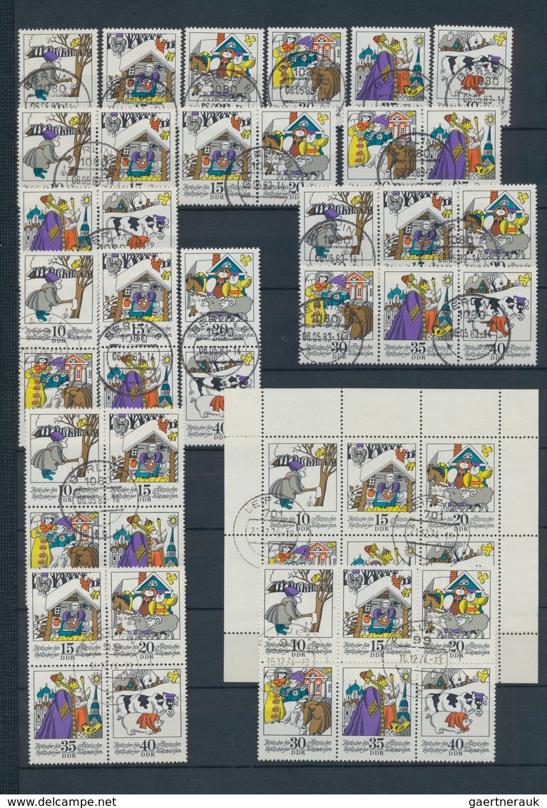 DDR: 1959/1990, Sauber Rundgestempelter Sammlungsbestand In Sieben Steckbüchern Sortiert, Durchgehen - Sammlungen