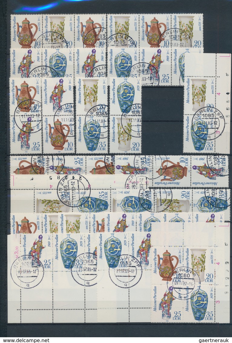 DDR: 1959/1990, Sauber Rundgestempelter Sammlungsbestand In Sieben Steckbüchern Sortiert, Durchgehen - Sammlungen
