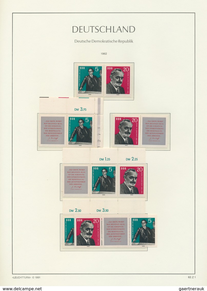 DDR - Zusammendrucke: 1955/1990, Augensscheinlich Komplette Postfrische Qualitäts-Sammlung Der Zusam - Zusammendrucke