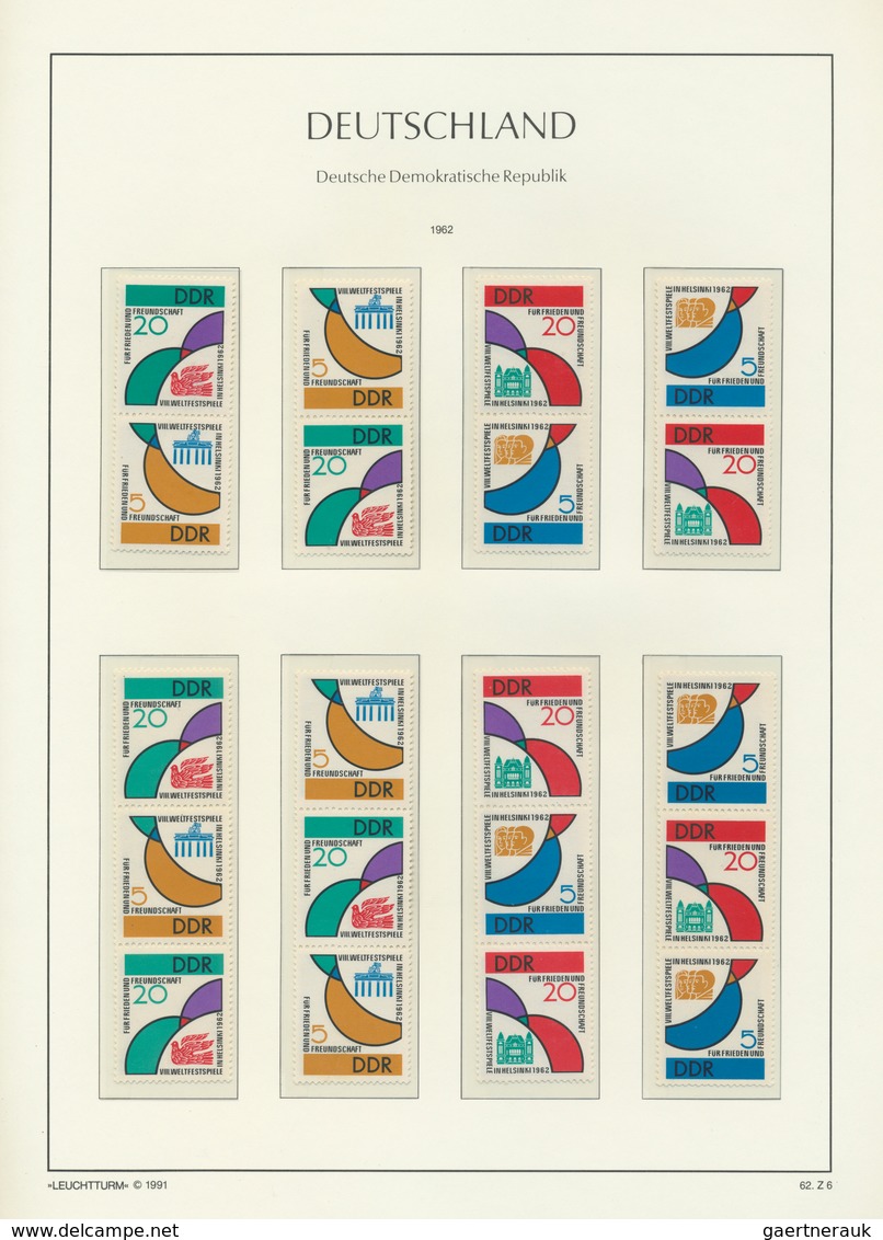 DDR - Zusammendrucke: 1955/1990, Augensscheinlich Komplette Postfrische Qualitäts-Sammlung Der Zusam - Se-Tenant