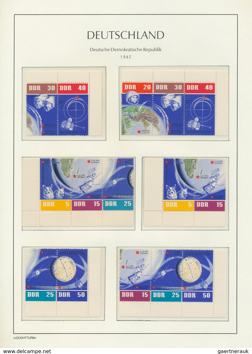 DDR - Zusammendrucke: 1955/1990, augensscheinlich komplette postfrische Qualitäts-Sammlung der Zusam