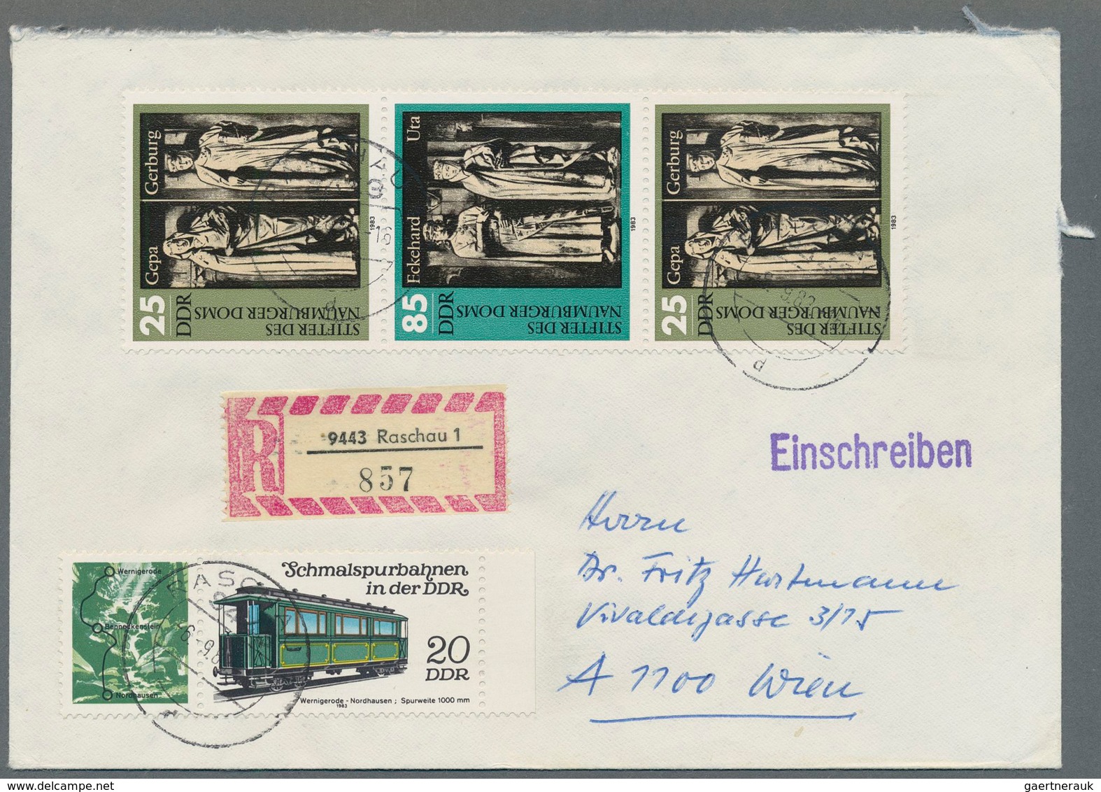 DDR - Zusammendrucke: 1955/1990, reichhaltiger und vielseitiger Bestand von ca. 540 Briefen und Kart