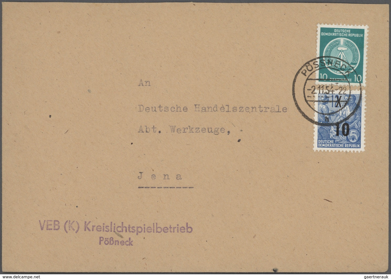 DDR - Dienstmarken: 1948/1970, Umfangreiche Sammlung Mit Mehreren Hundert Dienstbriefen, Dabei ZKD, - Autres & Non Classés