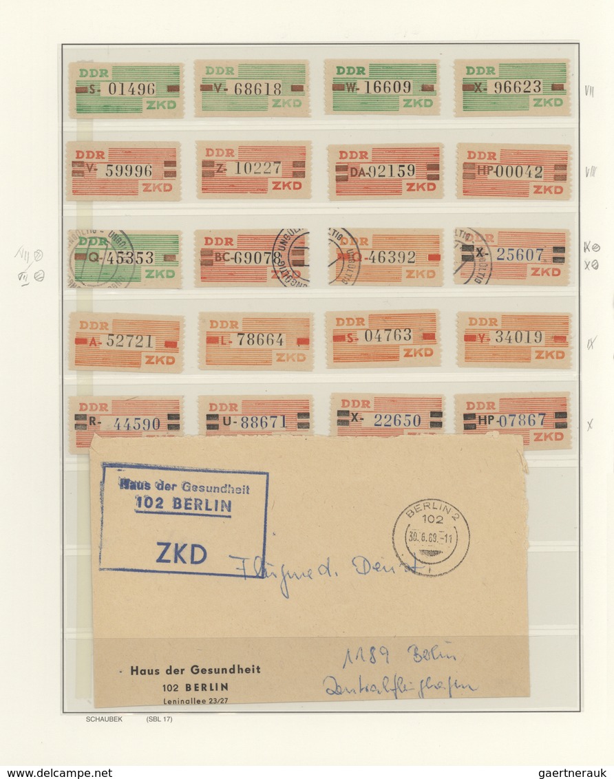 DDR - Dienstmarken: 1954-1990, Spezialsammlung Aller Dienst-Ausgaben, Dabei Viel Geprüftes Material, - Other & Unclassified