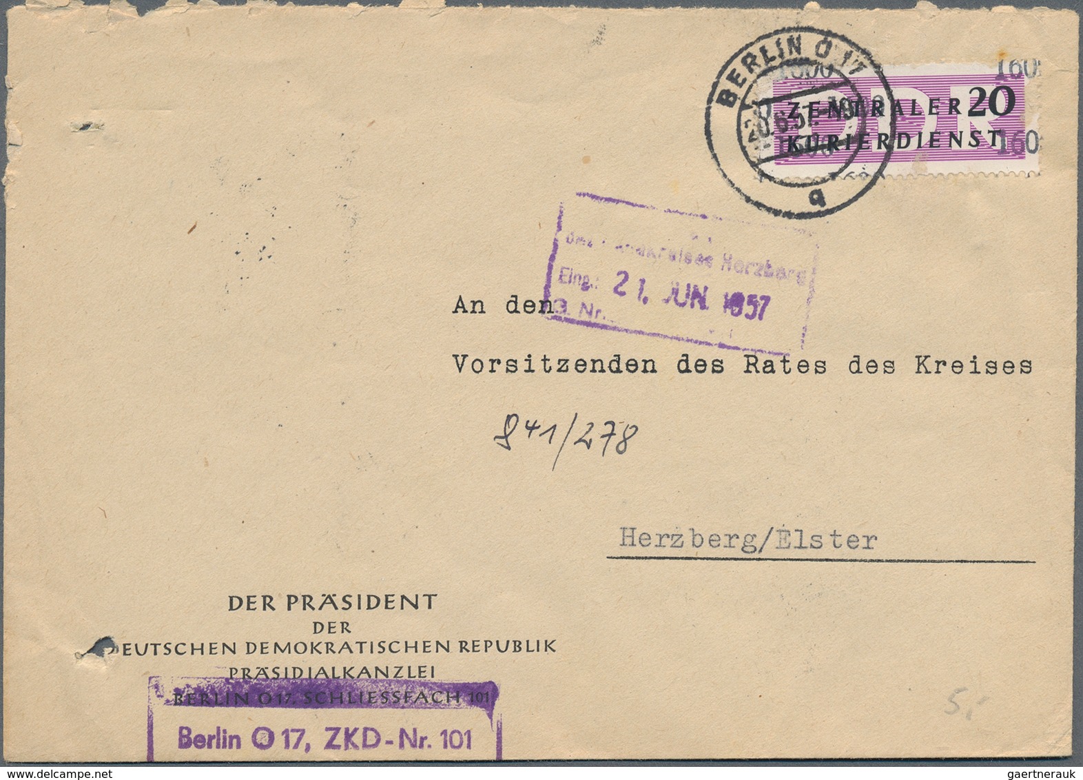 DDR - Dienstmarken: 1964 - 1971, Posten Von über 95 Dienstbriefumschlägen Mit Dienstmarken, Stempeln - Other & Unclassified