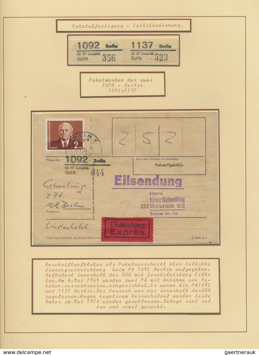 DDR - Einschreibemarken: 1966/1990, Umfassende Spezialsammlung Von über 200 Belegen Sowie Oftmals No - Other & Unclassified