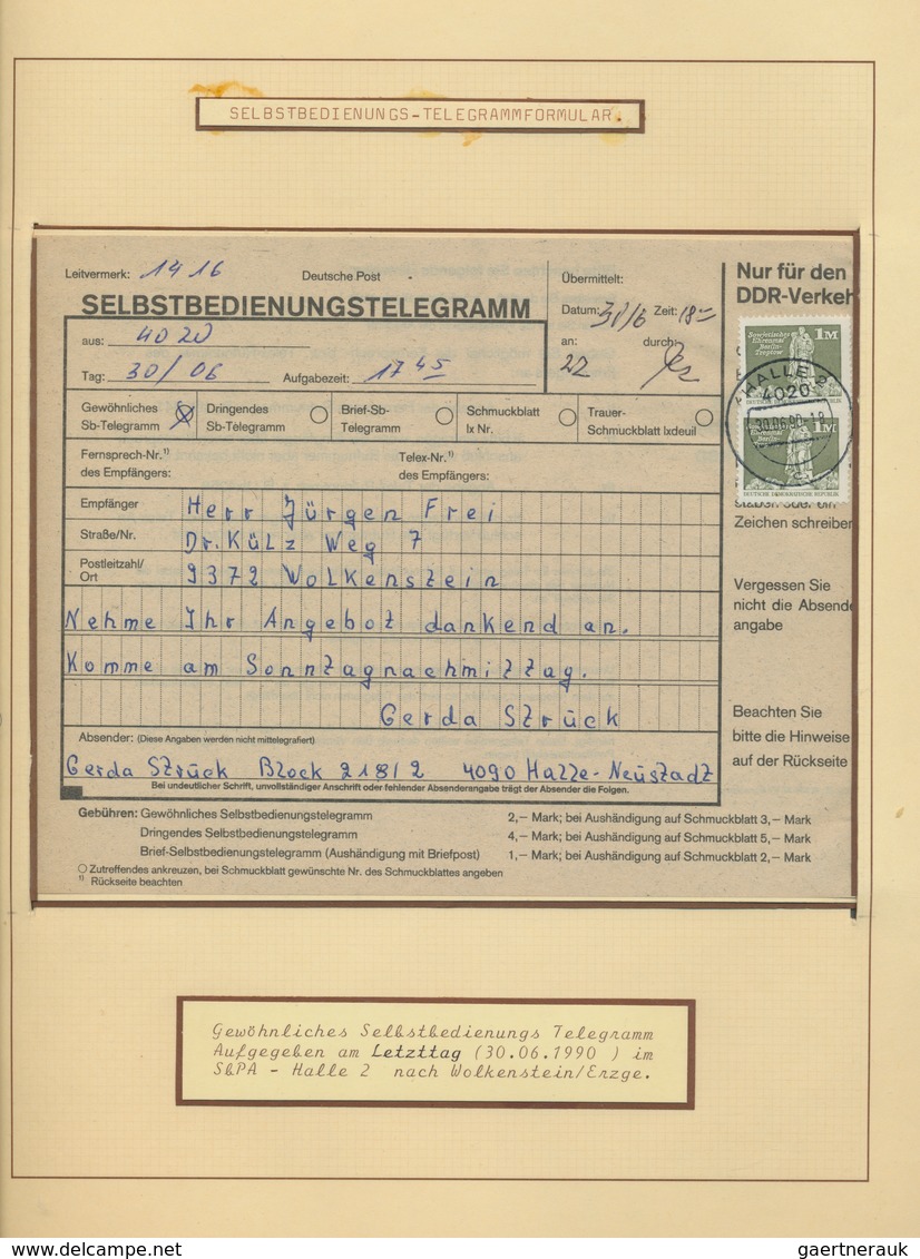 DDR - Einschreibemarken: 1966/1990, Umfassende Spezialsammlung Von über 200 Belegen Sowie Oftmals No - Sonstige & Ohne Zuordnung