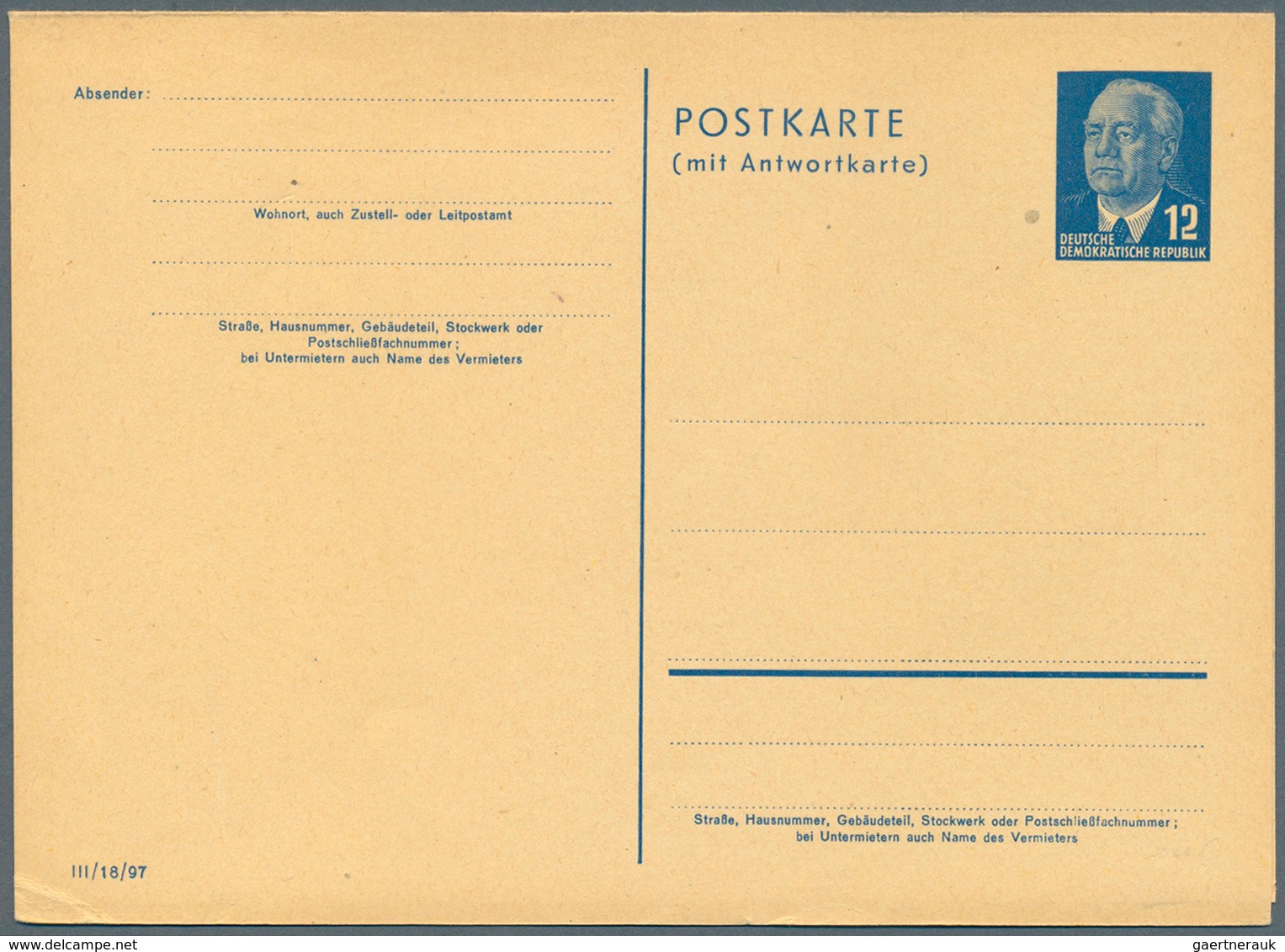 DDR - Ganzsachen: 1948/1990. Sammlung Von 13 Postkarten, Meist Ungebraucht. Dabei Sind P 60 (*; Kl. - Other & Unclassified