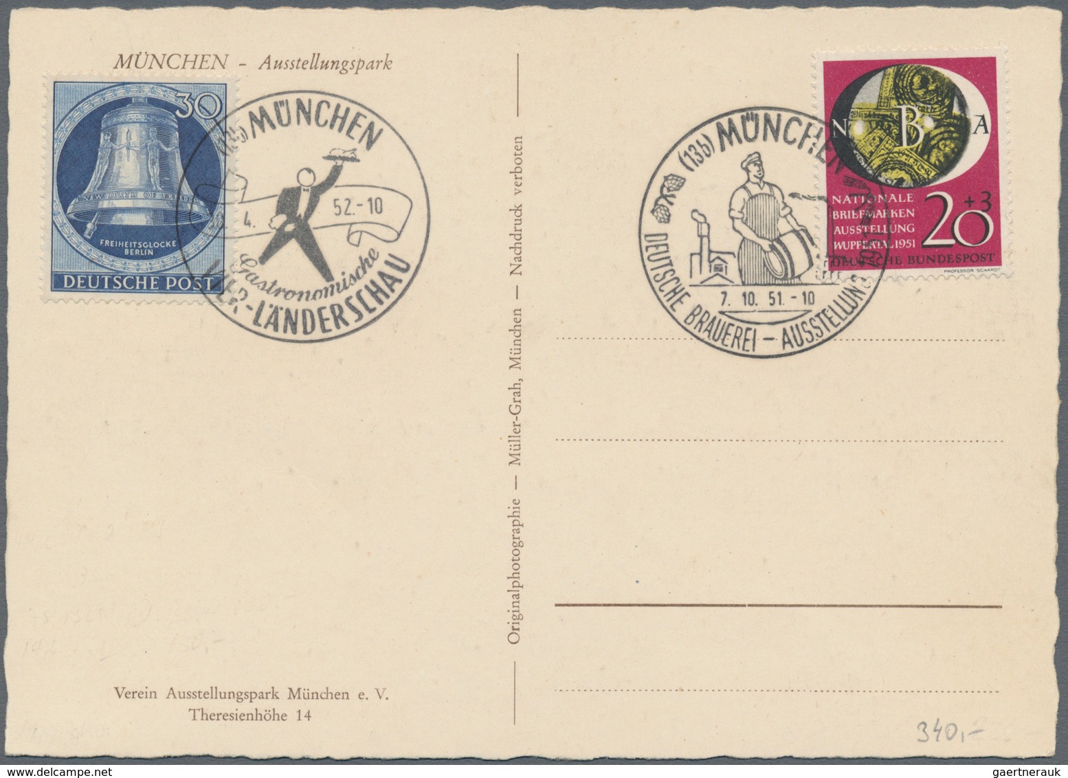 Bundesrepublik und Berlin: 1948/1964, vielseitige Partie von ca. 90 Briefen, Karten und Ganzsachen,