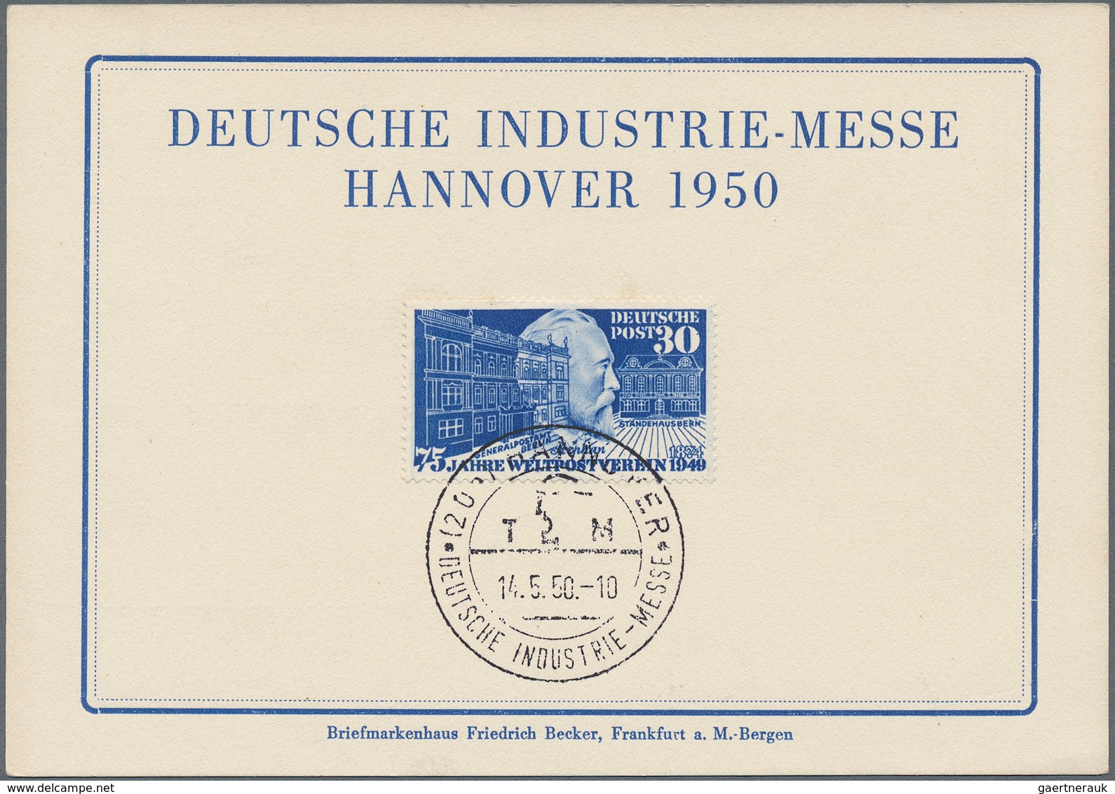 Bundesrepublik Und Berlin: 1949/1950, Lot Von Fünf Belegen, Dabei Vier Sonderkarten Je Mit Bund 116, - Collections