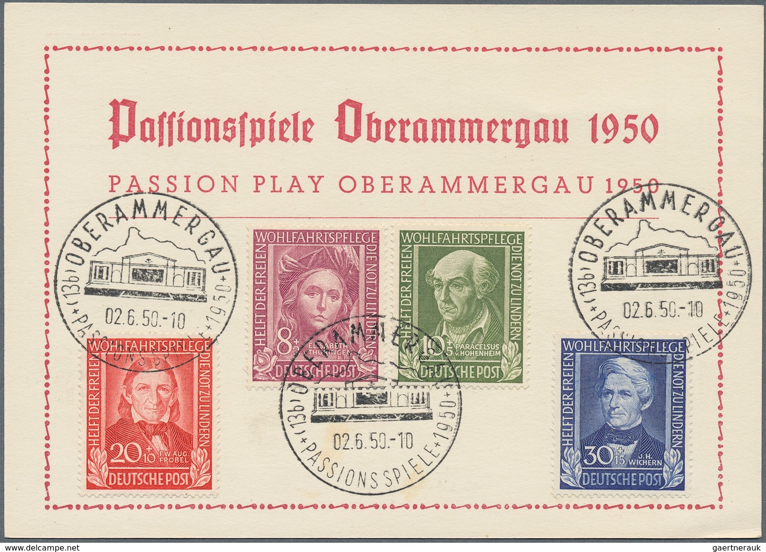 Bundesrepublik Und Berlin: 1949/1950, Lot Von Fünf Belegen, Dabei Vier Sonderkarten Je Mit Bund 116, - Collections