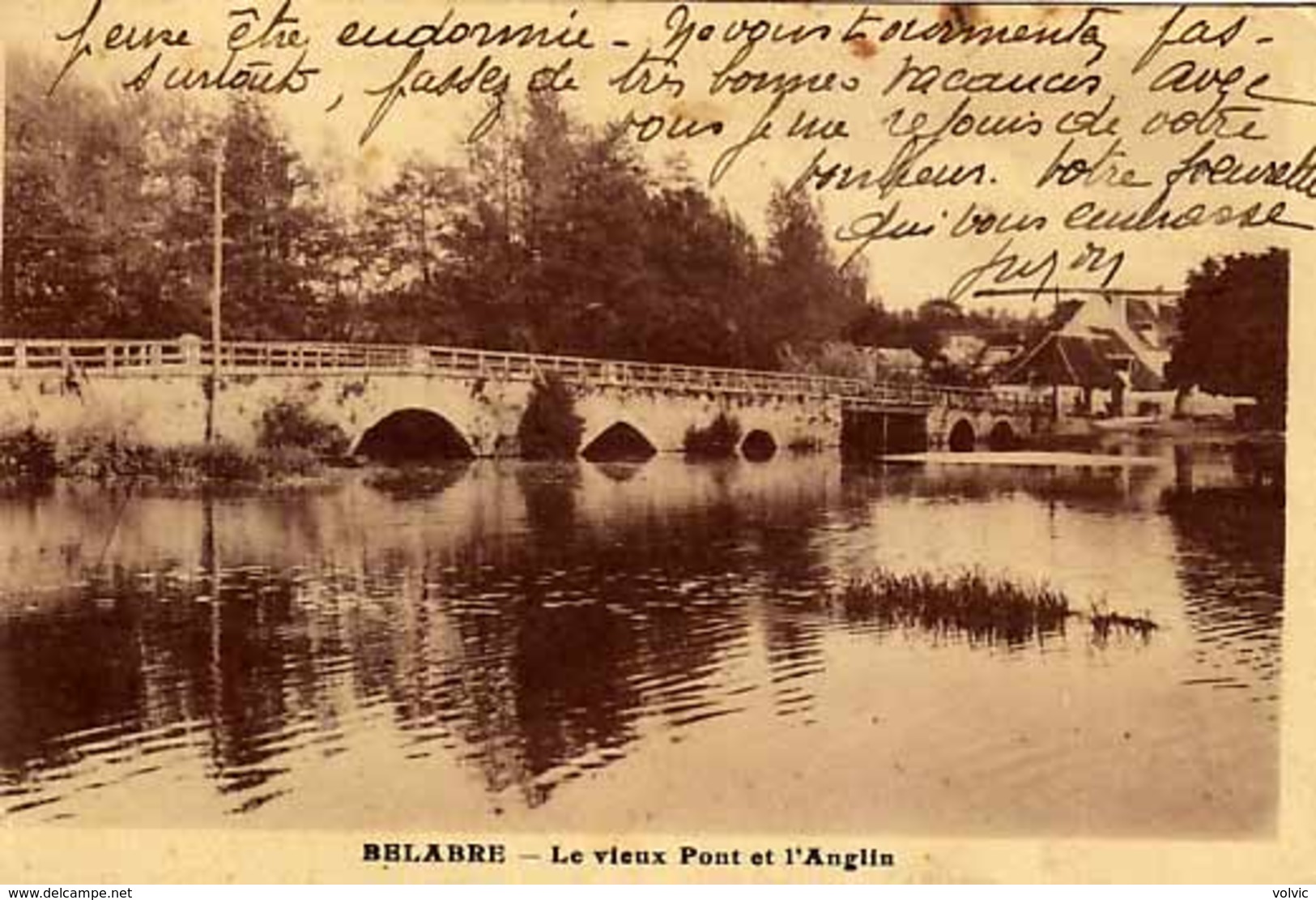 36 - BELABRE  - Le Vieux Pont Et L'Anglin  - - Autres & Non Classés