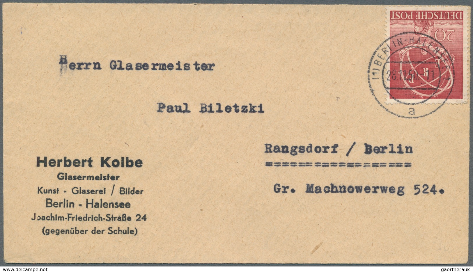 Berlin: 1820/1990 (ca.), Partie Von Ca. 790 Belegen, Dabei Auch Ganzsachen, Ansichtskarten, Nette Fr - Ungebraucht