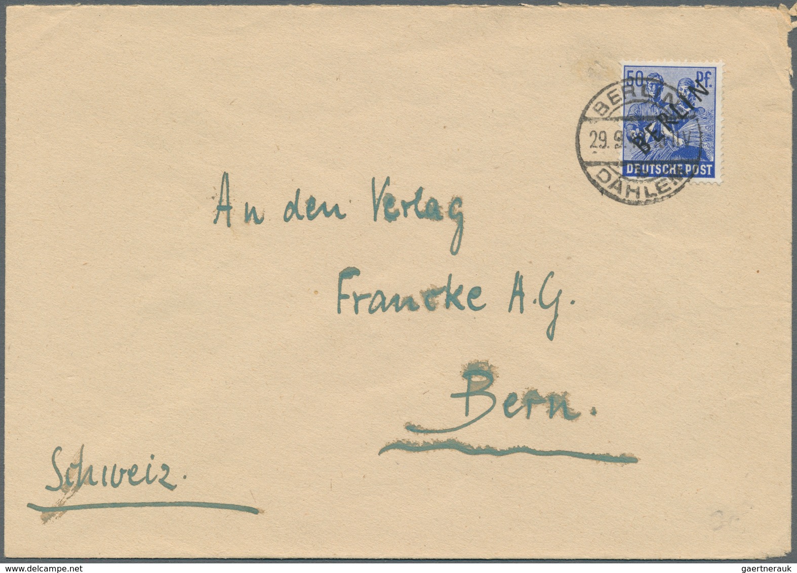 Berlin: 1820/1990 (ca.), Partie Von Ca. 790 Belegen, Dabei Auch Ganzsachen, Ansichtskarten, Nette Fr - Unused Stamps