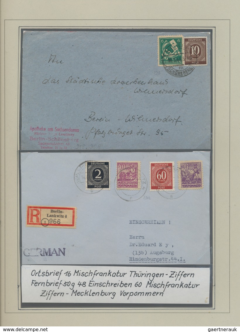 Berlin: 1946/1990 (ca.), Sammlung, Gestempelt, In 3 Lindner-Ringbindern Auf Selbstgestalteten Blätte - Unused Stamps