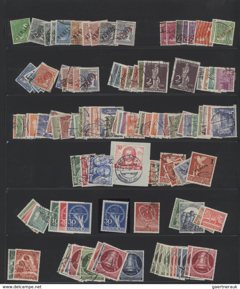 Berlin: 1948/1954, Saubere Partie Von Mittleren Und Besseren Anfangsausgaben, Dabei Aufdrucke, Steph - Unused Stamps