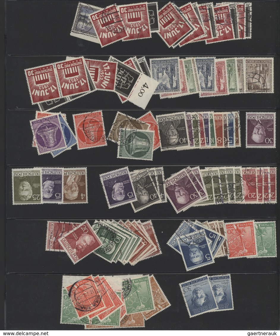 Berlin: 1948/1954, Saubere Partie Von Mittleren Und Besseren Anfangsausgaben, Dabei Aufdrucke, Steph - Unused Stamps