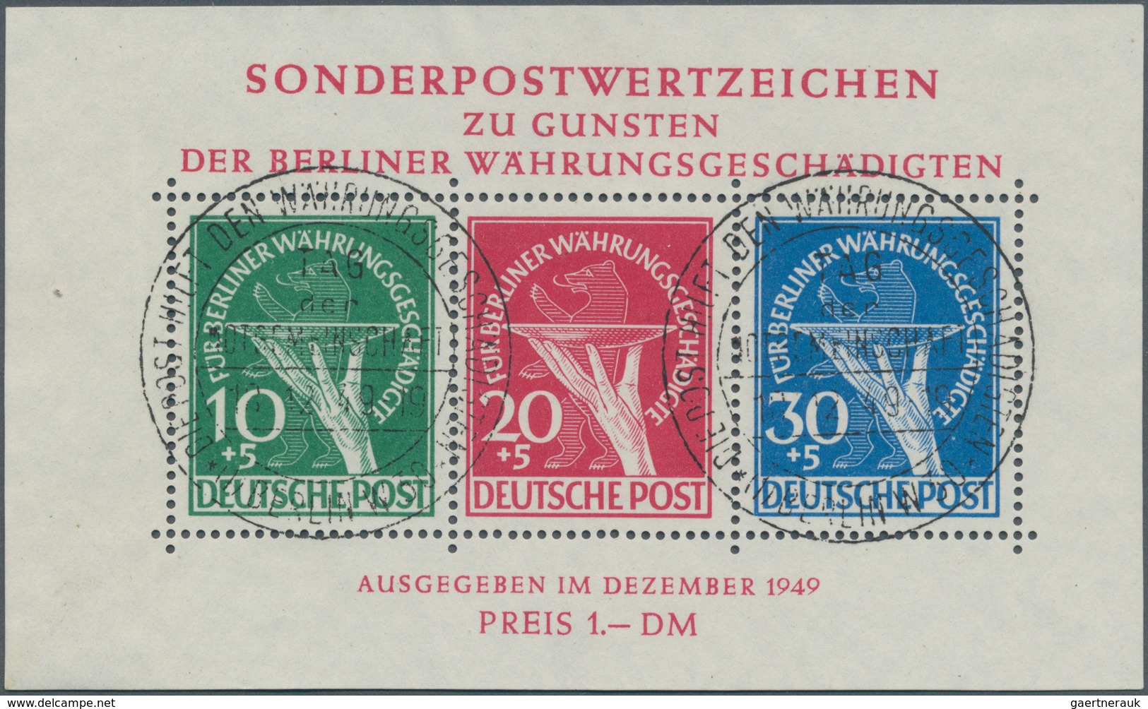 Berlin: 1948/1959, In Den Hauptnummern Augenscheinlich Komplette, Sehr Sauber Rundgestempelte Sammlu - Unused Stamps