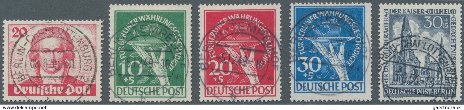 Berlin: 1948/1959, In Den Hauptnummern Augenscheinlich Komplette, Sehr Sauber Rundgestempelte Sammlu - Unused Stamps
