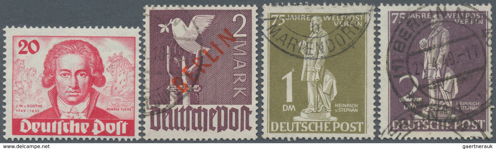 Berlin: 1948/1970 (ca.), Meist Postfrische Partie Auf Steckkarten, Dabei Bessere Werte Der Anfangsja - Unused Stamps