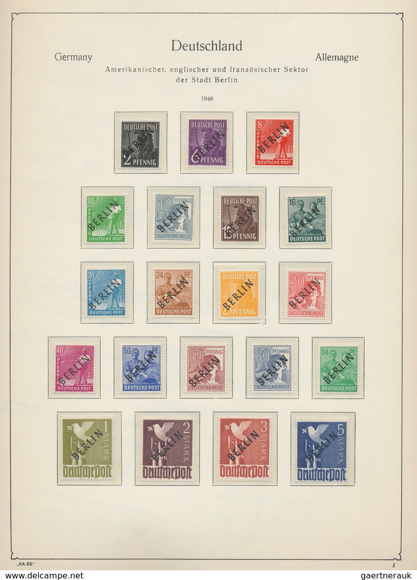 Berlin: 1948/1990, In Den Hauptnummern Augenscheinlich Komplette, Meist Postfrisch Geführte Sammlung - Unused Stamps