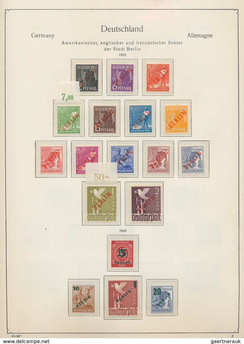 Berlin: 1948/1990, In Den Hauptnummern Augenscheinlich Komplette, Meist Postfrisch Geführte Sammlung - Unused Stamps