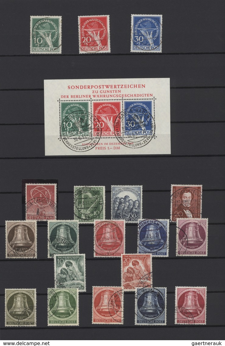 Berlin: 1948/1990, In Den Hauptnummern Augenscheinlich Vollständige, Sauber Rundgestempelte Sammlung - Unused Stamps