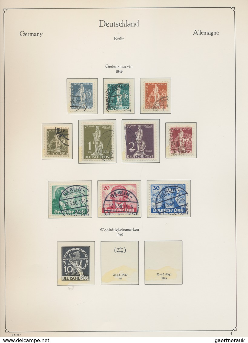 Berlin: 1948/1990, Streckenweise Komplett Geführte Sammlung Im KA/BE-Falzlos-Vordruckalbum, Durchgeh - Unused Stamps