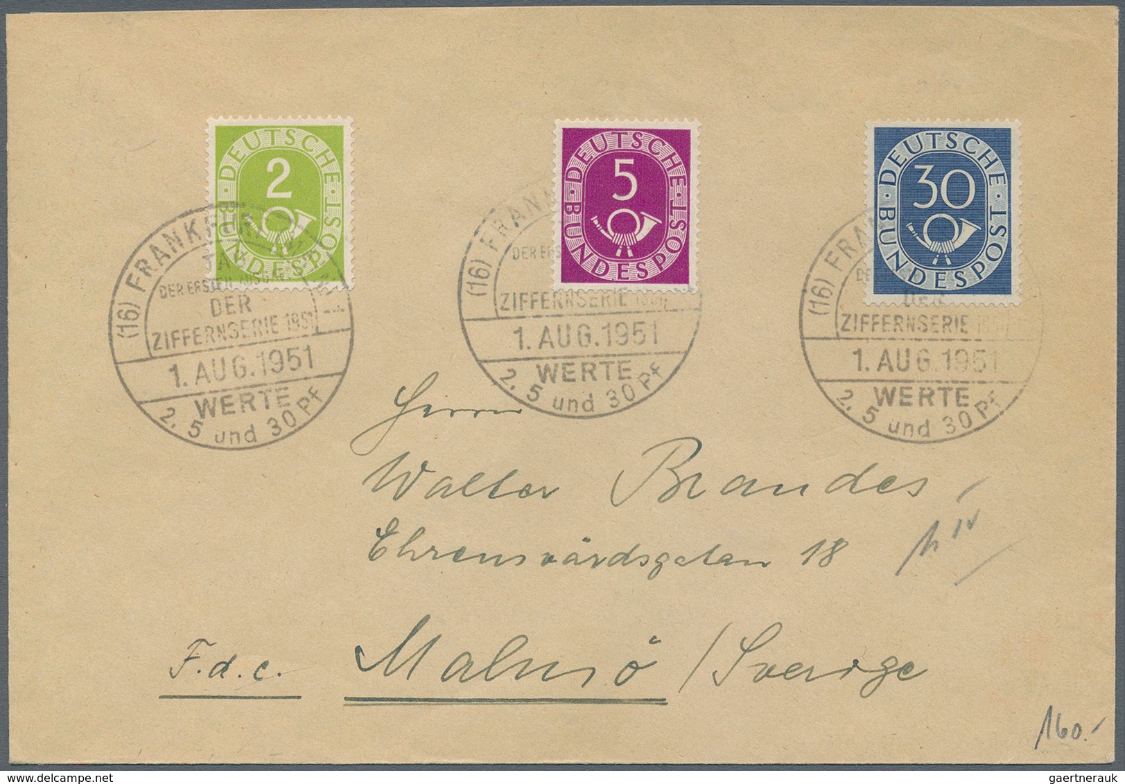Berlin: 1949/56, Nette Partie Von 8 Belegen, Teils FDC, Darunter 113-15 FDC, 123/125/132 FDC, 116 FD - Unused Stamps