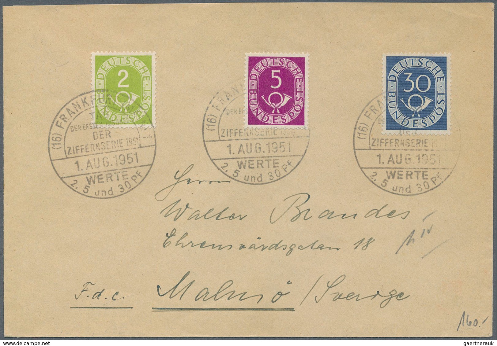 Berlin: 1949/56, Nette Partie Von 8 Belegen, Teils FDC, Darunter 113-15 FDC, 123/125/132 FDC, 116 FD - Ungebraucht